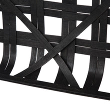 Load image into Gallery viewer, 24"L Vintage Black Bamboo Basket