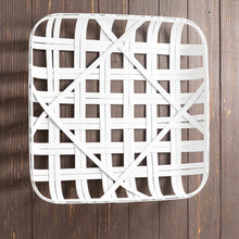 Load image into Gallery viewer, 24"L Vintage White Bamboo Basket