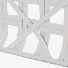 Load image into Gallery viewer, 24"L Vintage White Bamboo Basket