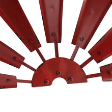 Load image into Gallery viewer, 32"L Vintage Red Half Wind Spinner Wall Decor