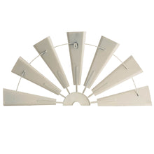 Load image into Gallery viewer, 32"L Vintage Beige Farmhouse Half Wind Spinner Wall Decor