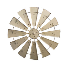 Load image into Gallery viewer, 28.50"D Vintage Beige Metal Wind Spinner Wall Décor