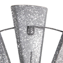 Load image into Gallery viewer, 28.50"D Farmhouse Metal Galvanized Wind Spinner Wall Décor