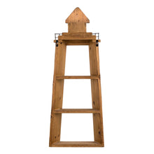 Load image into Gallery viewer, 31.25"H 3-Tier Coastal Wood/Metal Light House Wall Shelf
