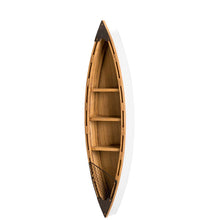 Load image into Gallery viewer, 41.00"H 3-Tier Coastal Wood/Metal Boat Wall Shelf
