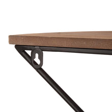 Load image into Gallery viewer, Farmhouse Metal/Wooden Half-round Shaped Wall Shelves, Set of 2