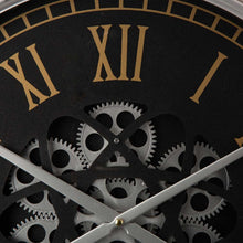 Load image into Gallery viewer, 20.47"D Vintage Industrial Metal Wall Clock with Moving Gears