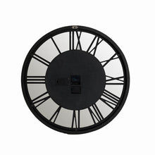 Load image into Gallery viewer, 26.77"D Industrial Wooden/Metal Round Gear Wall Clock with Tempered Glass