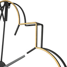 Load image into Gallery viewer, 31.90"D Oversized Modern Metal Golden & Black Novelty Wall Clock