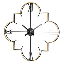 Load image into Gallery viewer, 31.90"D Oversized Modern Metal Golden & Black Novelty Wall Clock