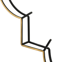 Load image into Gallery viewer, 31.90"D Oversized Modern Metal Golden & Black Novelty Wall Clock