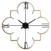 Load image into Gallery viewer, 31.90"D Oversized Modern Metal Golden & Black Novelty Wall Clock