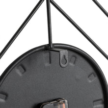 Load image into Gallery viewer, 24.02"D Modern Metal Black & Golden Octagon Design Wall Clock