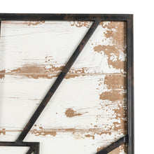 Load image into Gallery viewer, 31.5"H Oversized Farmhouse Wooden/Metal Rectangular Wall Clock