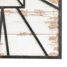 Load image into Gallery viewer, 31.5"H Oversized Farmhouse Wooden/Metal Rectangular Wall Clock