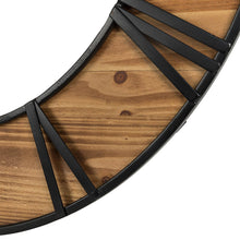 Load image into Gallery viewer, 30.00"D Oversized Farmhouse Wooden & Metal Center Cutout Design Wall Clock