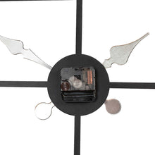 Load image into Gallery viewer, 23.00"L Black Metal Square Wall Clock
