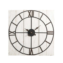 Load image into Gallery viewer, 31.50"D Oversized Farmhouse Wooden/Metal Wall Clock