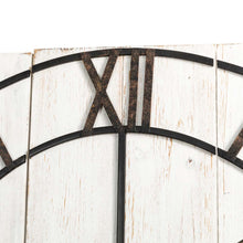 Load image into Gallery viewer, 31.50"D Oversized Farmhouse Wooden/Metal Wall Clock