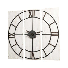 Load image into Gallery viewer, 31.50"D Oversized Farmhouse Wooden/Metal Wall Clock