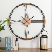 Load image into Gallery viewer, 31.90"D Oversized Modern Farmhouse Metal Wall Clock