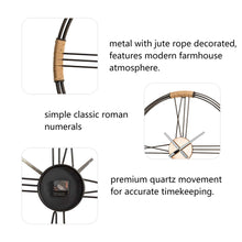 Load image into Gallery viewer, 31.90"D Oversized Modern Farmhouse Metal Wall Clock