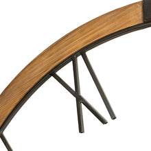 Load image into Gallery viewer, 31.50"D Oversized Modern Farmhouse Metal/Wooden Wall Clock