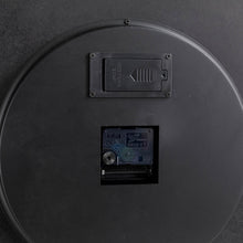 Load image into Gallery viewer, 27.50"D Oversized Vintage Round Black Gear Clock With Tempered Glass
