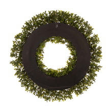 Load image into Gallery viewer, 18"D Artificial Boxwood Wreath