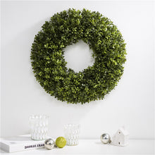 Load image into Gallery viewer, 18"D Artificial Boxwood Wreath