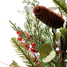 Load image into Gallery viewer, 20"H Christmas Floral Table Tree Décor