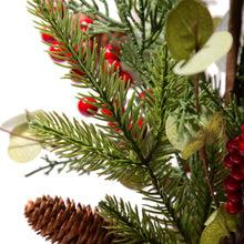 Load image into Gallery viewer, 20"H Christmas Floral Table Tree Décor
