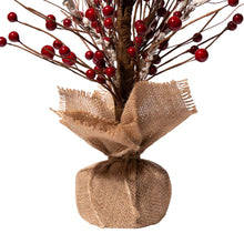 Load image into Gallery viewer, 16"H Christmas Red Berry Table Tree Décor
