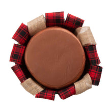 Load image into Gallery viewer, Plaid Fabric/Burlap Table Tree Set of 2