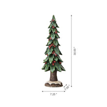 Load image into Gallery viewer, 20"H Resin Christmas Handcrafted Red Berry Table Tree Decor