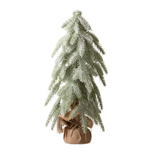 Load image into Gallery viewer, 18"H Lighted Frosted Artificial Table Tree