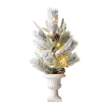 Load image into Gallery viewer, 24"H Lighted Flocked Pinecone and Berries Table Tree