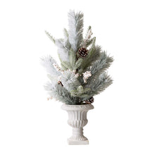 Load image into Gallery viewer, 24"H Lighted Flocked Pinecone and Berries Table Tree