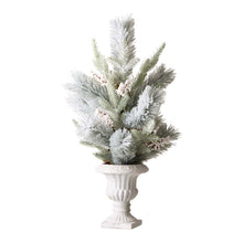 Load image into Gallery viewer, 24"H Lighted Flocked Pinecone and Berries Table Tree