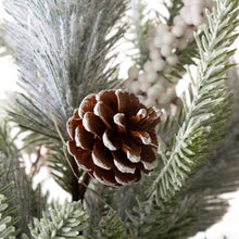 Load image into Gallery viewer, 24"H Lighted Flocked Pinecone and Berries Table Tree