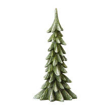 Load image into Gallery viewer, 14.75"H Green Resin Christmas Handcrafted Table Tree Décor