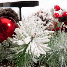 Load image into Gallery viewer, Glitted Berry Ornament Pinecone Candle Holder Centerpiece