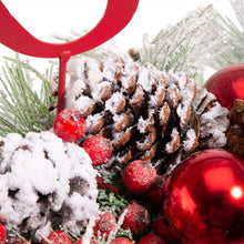 Load image into Gallery viewer, 20"L Christmas Metal "Joy" Floral Centerpiece Table Decor