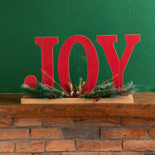 Load image into Gallery viewer, 18"L Wooden Christmas JOY Table Decor