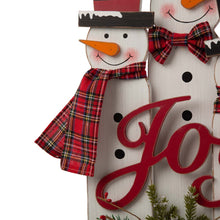 Load image into Gallery viewer, 18"H Wooden Snowman Family Table or Standing Decor