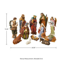 Load image into Gallery viewer, 12 Piece Resin Nativity Figurine Sets