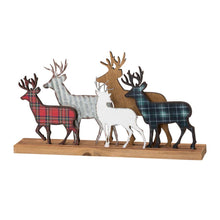 Load image into Gallery viewer, 18"L Galvanized Metal/Wooden Reindeer Table Decor