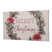 Load image into Gallery viewer, 24"L Wooden "Merry Christmas" Hanging Wall Decor