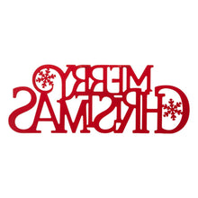 Load image into Gallery viewer, 30"L Metal "MERRY CHRISTMAS" Wall Decor