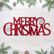 Load image into Gallery viewer, 30"L Metal "MERRY CHRISTMAS" Wall Decor